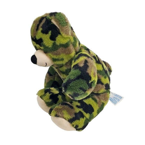 Build A Bear 17" Camo Camouflage Military Bear Plush Army Teddy Green Camo - Picture 3 of 7